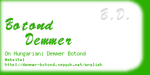 botond demmer business card